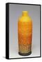 Liqueur Bottle, 1930S, Polychrome Majolica with Orange Peel Texture-null-Framed Stretched Canvas