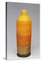 Liqueur Bottle, 1930S, Polychrome Majolica with Orange Peel Texture-null-Stretched Canvas