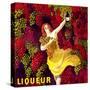 "Liqueur" Vintage French Wine Poster-null-Stretched Canvas