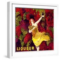 "Liqueur" Vintage French Wine Poster-null-Framed Art Print