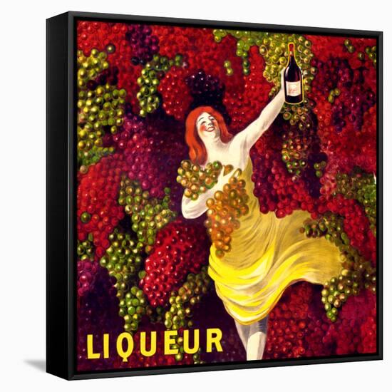 "Liqueur" Vintage French Wine Poster-null-Framed Stretched Canvas