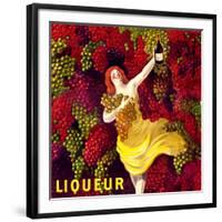 "Liqueur" Vintage French Wine Poster-null-Framed Art Print