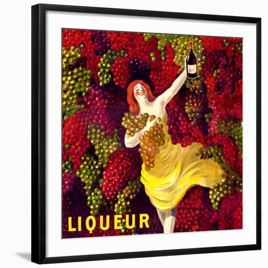 "Liqueur" Vintage French Wine Poster-null-Framed Art Print