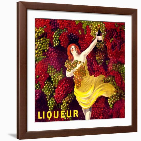 "Liqueur" Vintage French Wine Poster-null-Framed Art Print