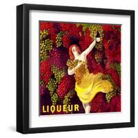 "Liqueur" Vintage French Wine Poster-null-Framed Art Print