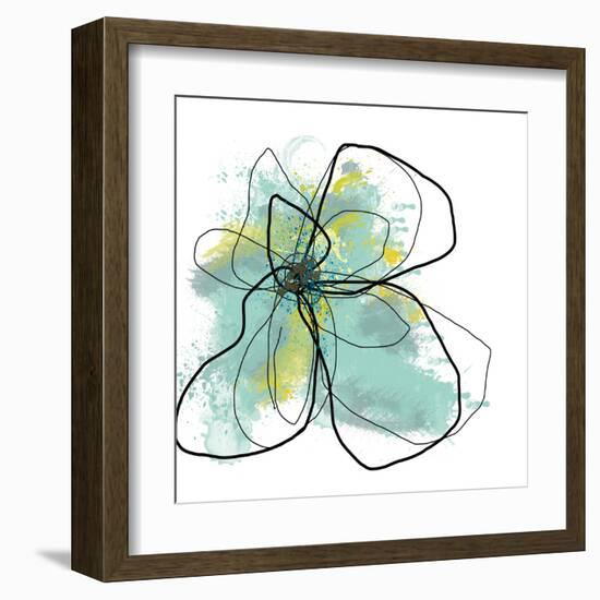 Liquid Blue Three-Jan Weiss-Framed Art Print