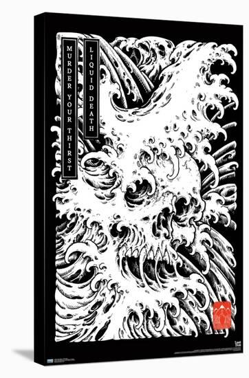 Liquid Death - Death Wave-Trends International-Stretched Canvas