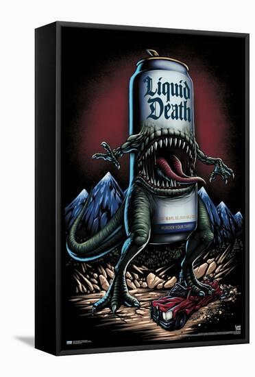 Liquid Death - Reapersaurus Rex-Trends International-Framed Stretched Canvas