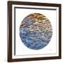 Liquid Gold Circle 1-Joy Doherty-Framed Giclee Print