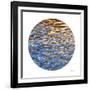 Liquid Gold Circle 1-Joy Doherty-Framed Giclee Print