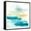 Liquid Horizon II-Jennifer Goldberger-Framed Stretched Canvas