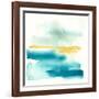 Liquid Horizon II-Jennifer Goldberger-Framed Art Print