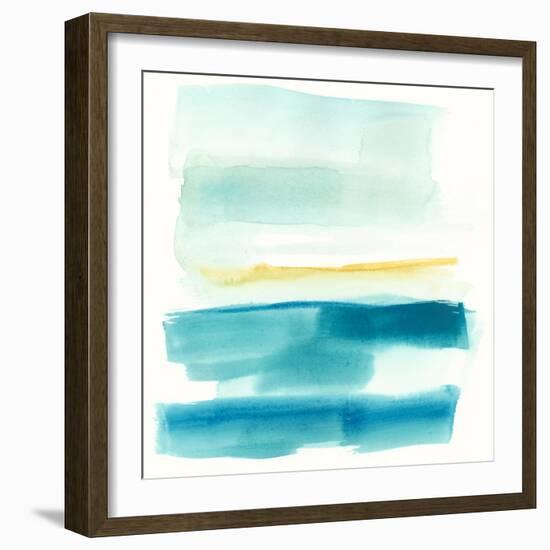 Liquid Horizon V-Jennifer Goldberger-Framed Art Print