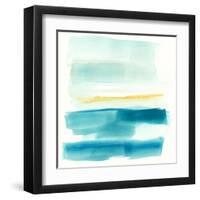 Liquid Horizon V-Jennifer Goldberger-Framed Art Print