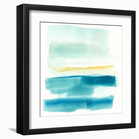 Liquid Horizon V-Jennifer Goldberger-Framed Art Print