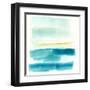 Liquid Horizon V-Jennifer Goldberger-Framed Art Print