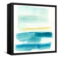 Liquid Horizon V-Jennifer Goldberger-Framed Stretched Canvas