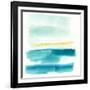 Liquid Horizon V-Jennifer Goldberger-Framed Art Print