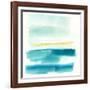 Liquid Horizon V-Jennifer Goldberger-Framed Art Print