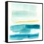 Liquid Horizon V-Jennifer Goldberger-Framed Stretched Canvas