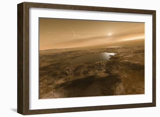 Liquid Hydrocarbons on Titan, Artwork-Detlev Van Ravenswaay-Framed Photographic Print