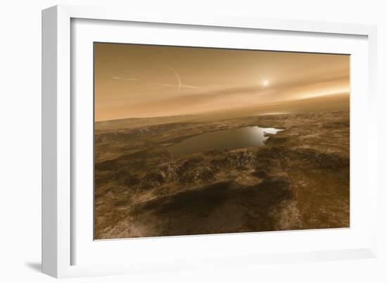 Liquid Hydrocarbons on Titan, Artwork-Detlev Van Ravenswaay-Framed Photographic Print