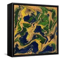 Liquid Industrial IIII - Canvas V-Hilary Winfield-Framed Stretched Canvas