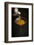 Liquid Refreshment Being Poured from a Silver Cocktails Shaker into a Sugar-Rimmed Martini Glass-Cynthia Classen-Framed Photographic Print