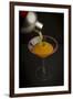 Liquid Refreshment Being Poured from a Silver Cocktails Shaker into a Sugar-Rimmed Martini Glass-Cynthia Classen-Framed Photographic Print