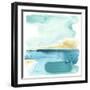 Liquid Shoreline III-June Vess-Framed Art Print