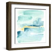 Liquid Shoreline IV-June Vess-Framed Art Print