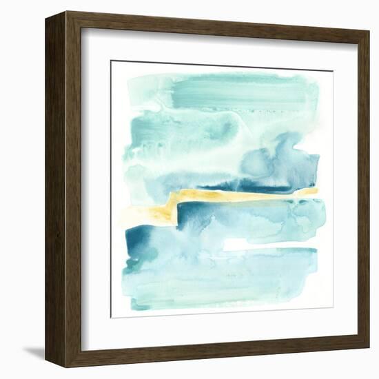 Liquid Shoreline IV-June Vess-Framed Art Print