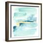 Liquid Shoreline IV-June Vess-Framed Art Print