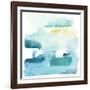 Liquid Shoreline IX-June Vess-Framed Art Print