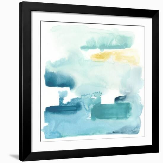 Liquid Shoreline IX-June Vess-Framed Art Print