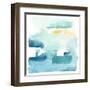 Liquid Shoreline IX-June Vess-Framed Art Print