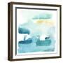 Liquid Shoreline IX-June Vess-Framed Premium Giclee Print