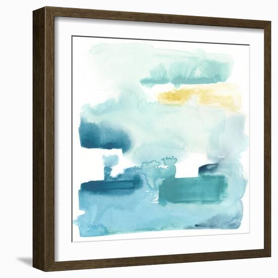 Liquid Shoreline IX-June Vess-Framed Art Print