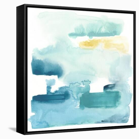 Liquid Shoreline IX-June Vess-Framed Stretched Canvas