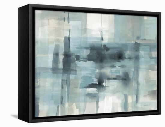 Liquid Structure Tranquil Aqua Crop-Danhui Nai-Framed Stretched Canvas