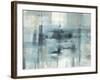 Liquid Structure Tranquil Aqua Crop-Danhui Nai-Framed Art Print