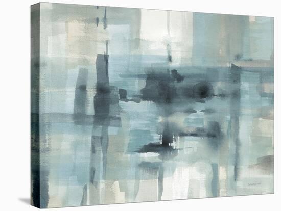 Liquid Structure Tranquil Aqua Crop-Danhui Nai-Stretched Canvas