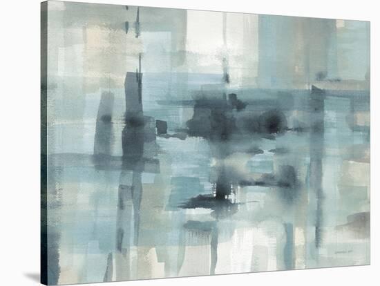 Liquid Structure Tranquil Aqua Crop-Danhui Nai-Stretched Canvas