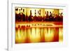 Liquor bottles and glasses, Paris, France-Panoramic Images-Framed Photographic Print