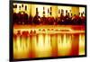 Liquor bottles and glasses, Paris, France-Panoramic Images-Framed Photographic Print