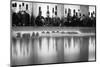 Liquor bottles and glasses, Paris, France-Panoramic Images-Mounted Photographic Print