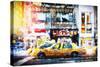 Liquors Taxi - In the Style of Oil Painting-Philippe Hugonnard-Stretched Canvas