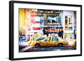 Liquors Taxi - In the Style of Oil Painting-Philippe Hugonnard-Framed Giclee Print