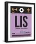 LIS Lisbon Luggage Tag I-NaxArt-Framed Art Print