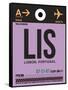 LIS Lisbon Luggage Tag I-NaxArt-Framed Stretched Canvas